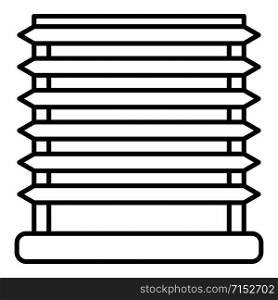 Horizontal louvers icon. Outline horizontal louvers vector icon for web design isolated on white background. Horizontal louvers icon, outline style