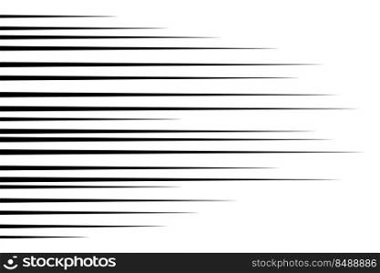 Horizontal speed lines for comic books. Manga, anime graphic speed striped texture. Horizontal fast motion lines for comic books. Vector illustration isolated on white background.. Horizontal speed lines for comic books. Manga, anime graphic speed striped texture. Horizontal fast motion lines for comic books. Vector illustration isolated on white background