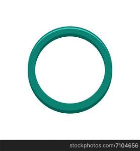 Hormonal ring icon. Flat illustration of hormonal ring vector icon for web design. Hormonal ring icon, flat style