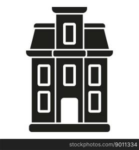 Horror house icon simple vector. Scary ghost. Fear haunted. Horror house icon simple vector. Scary ghost