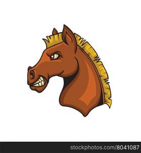 horse animal cartoon mascot. horse animal cartoon mascot theme vector art illustration