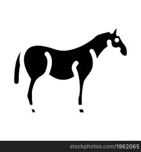 horse animal glyph icon vector. horse animal sign. isolated contour symbol black illustration. horse animal glyph icon vector illustration