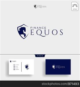 horse financial, insurance creative logo template vector illustration, icon elements isolated. horse financial, insurance creative logo template vector illustration