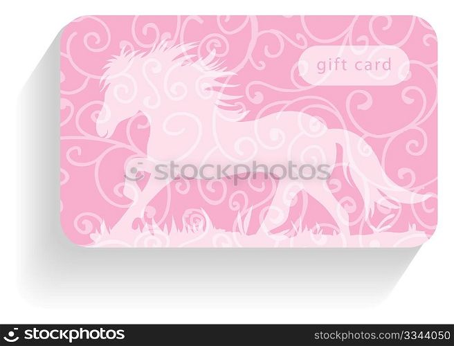 Horse gift card