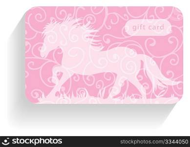 Horse gift card