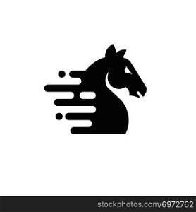 Horse head trend logo design, best graphic logo template,