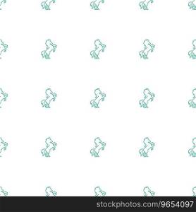 Horse icon pattern seamless white background Vector Image