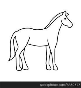 Horse icon vector design template.