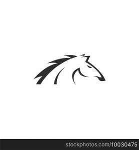 Horse logo icon design template vector illustration