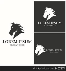 Horse Logo Template Vector icon illustration design