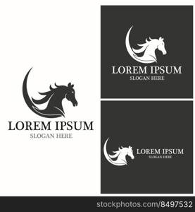 Horse Logo Template Vector icon illustration design