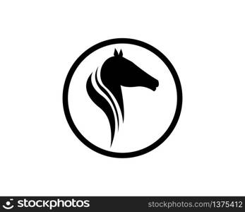 Horse Logo Template Vector illustration design