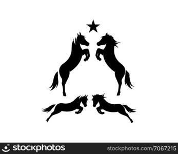 Horse Logo Template Vector illustration design