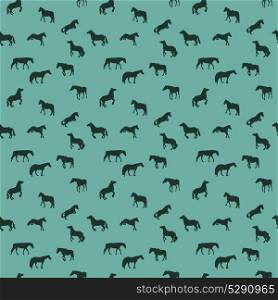 Horse Runs, Hops, Gallops Isolated. Seamless Pattern. Horse Runs, Hops, Gallops Isolated. Seamless Pattern.