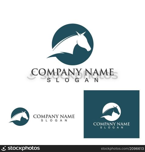 Horse shoes black logo and symbols vector