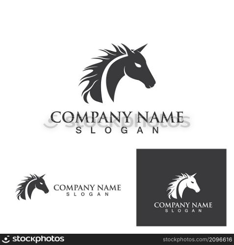 Horse shoes black logo and symbols vector