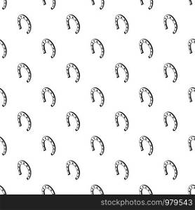 Horseshoe pattern vector seamless repeating for any web design. Horseshoe pattern vector seamless