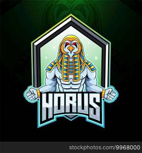 Horus esport mascot logo design