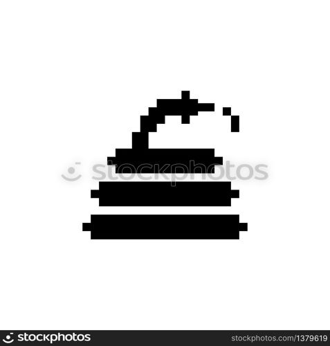 Hose. Pixel icon. Isolated gardening vector illustration