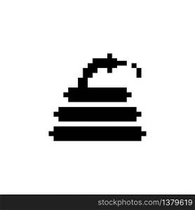 Hose. Pixel icon. Isolated gardening vector illustration