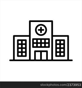 hospital building icon vector design template simple and clean