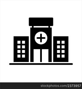 hospital building icon vector design template simple and clean