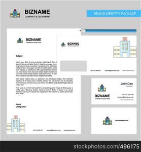 Hospital Business Letterhead, Envelope and visiting Card Design vector template