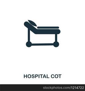 Hospital Cot icon. Line style icon design. UI. Illustration of hospital cot icon. Pictogram isolated on white. Ready to use in web design, apps, software, print. Hospital Cot icon. Line style icon design. UI. Illustration of hospital cot icon. Pictogram isolated on white. Ready to use in web design, apps, software, print.