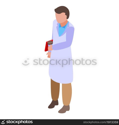 Hospital doctor icon isometric vector. Care people. Medic nurse. Hospital doctor icon isometric vector. Care people