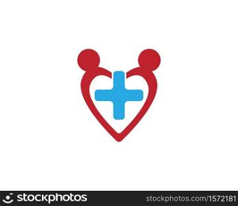 Hospital icon and symbol logo design template