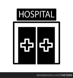 hospital icon design, flat style trendy collection