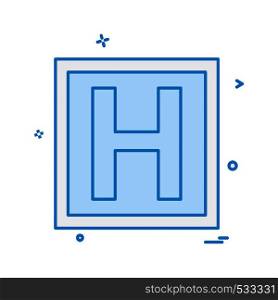 Hospital icon design vector