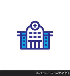 hospital icon logo illustration design