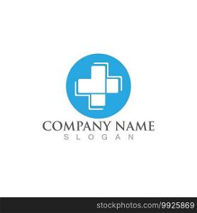 Hospital logo and symbol vector image