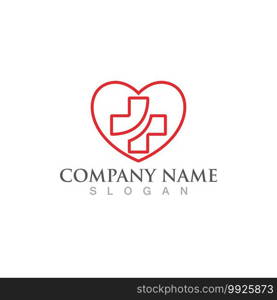 Hospital logo and symbol vector image