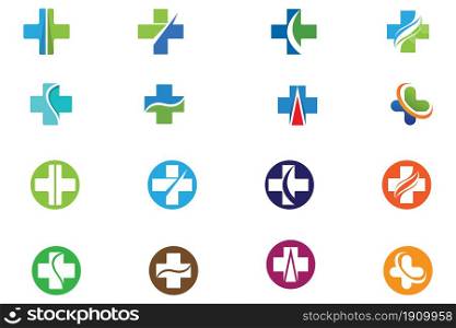 Hospital logo and symbol vector set