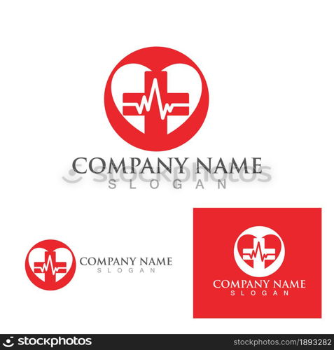 Hospital logo symbol vector