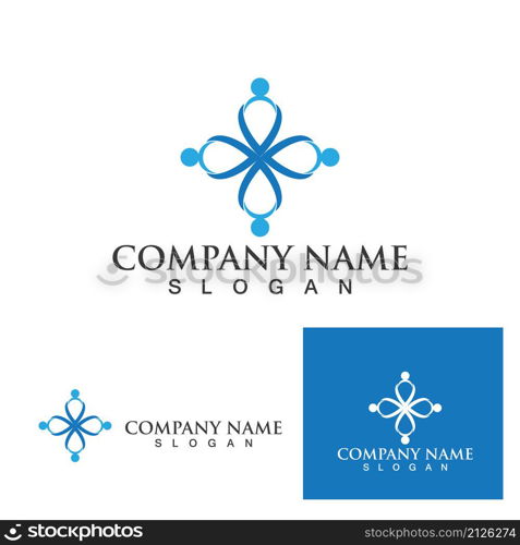 Hospital logo Vector illustration design