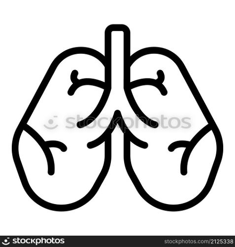 Hospital medicine lungs icon outline vector. Chest health. Cancer xray. Hospital medicine lungs icon outline vector. Chest health