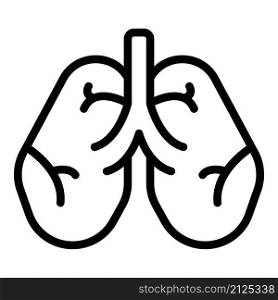 Hospital medicine lungs icon outline vector. Chest health. Cancer xray. Hospital medicine lungs icon outline vector. Chest health