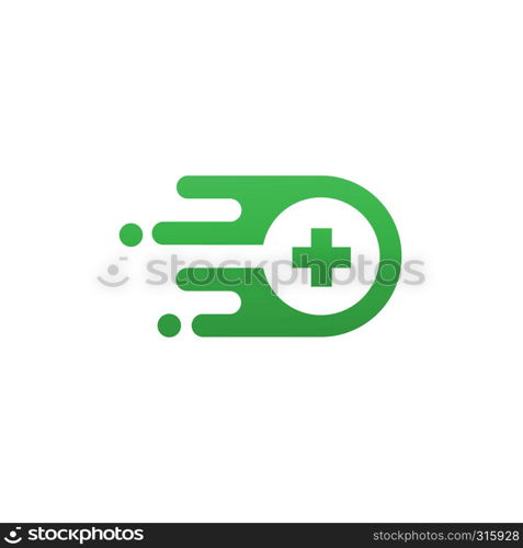 Hospital search modern symbol concept, modern Magnifying glass with medical cross concept.