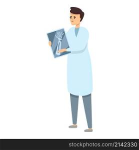 Hospital xray doctor icon cartoon vector. Medical radiology. Scan machine. Hospital xray doctor icon cartoon vector. Medical radiology