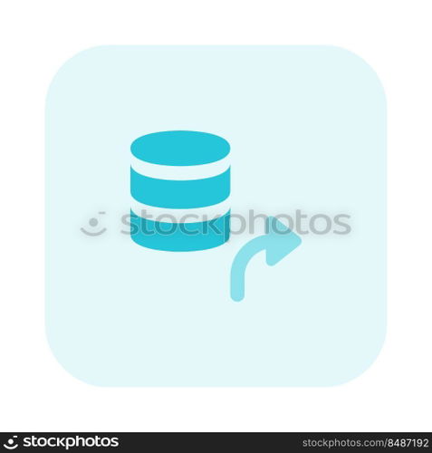 Hosted server network with database forwarding technology