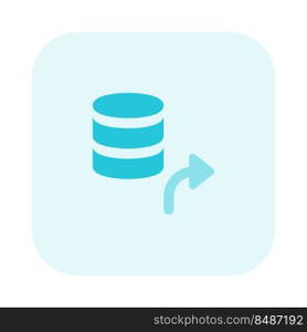 Hosted server network with database forwarding technology