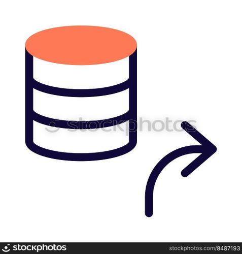 Hosted server network with database forwarding technology