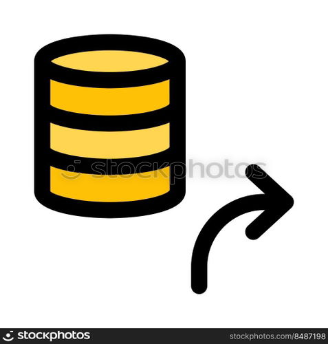 Hosted server network with database forwarding technology