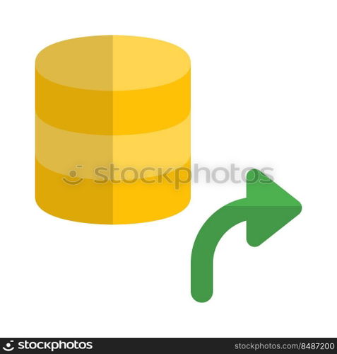 Hosted server network with database forwarding technology