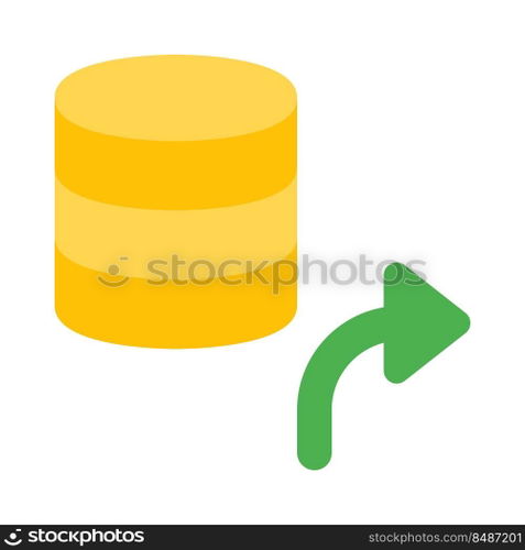 Hosted server network with database forwarding technology