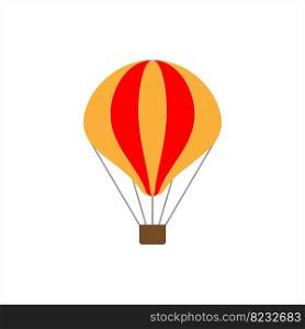 Hot Air Balloon Icon Design Vector Art Illustration
