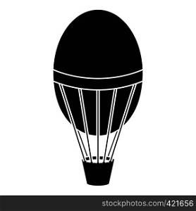Hot air balloon icon. Simple illustration of hot air balloon vector icon for web. Hot air balloon icon, simple style